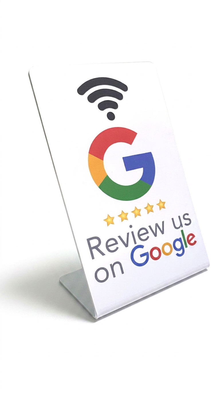 Google review stand