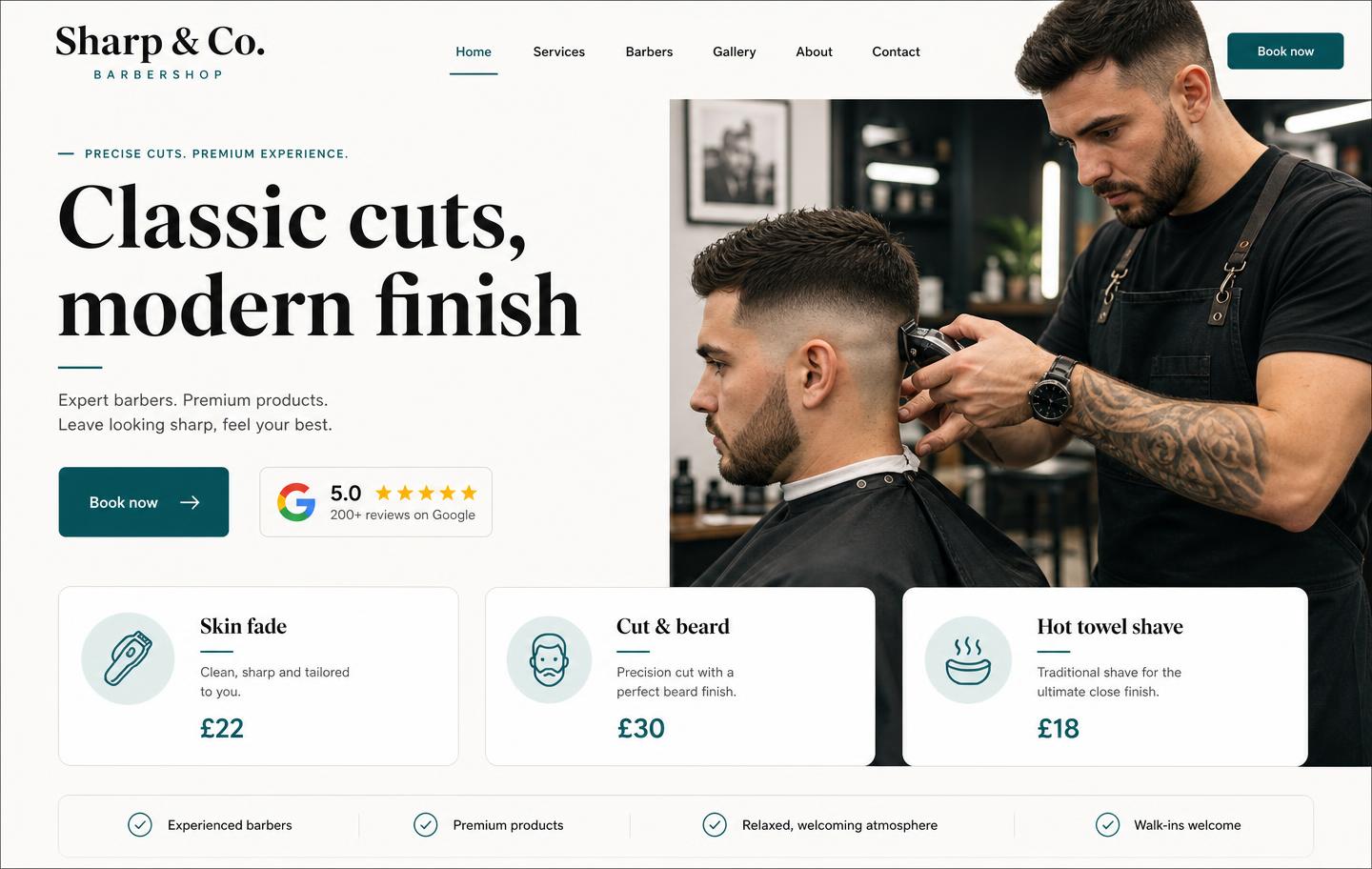 Sharp & Co. website preview